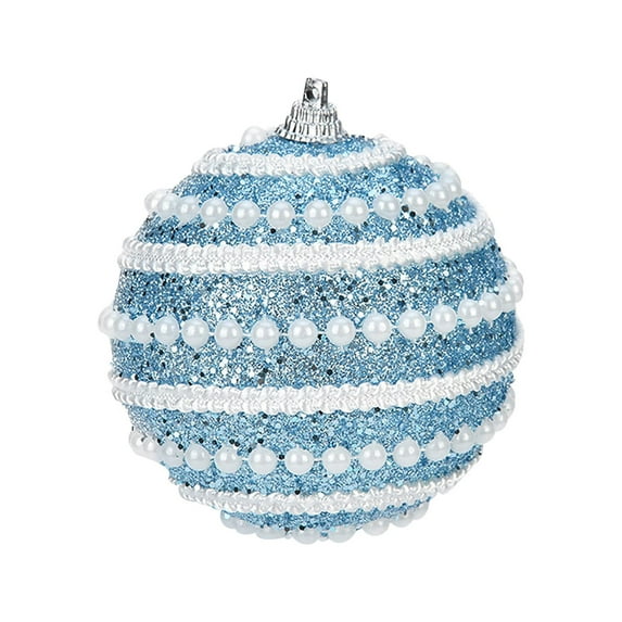 Zmeidao Christmas Balls Ornaments for Xmas Christmas Tree, Pearl Thread Christmas Balls Christmas Tree Decor Hanging Ball for Holiday Wedding Party Decoration