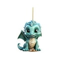 thumbnail image 1 of Zmeidao Christmas Decorations Cute Dragon Ornaments for Christmas Tree Hanging Acrylic Christmas Tree Pendant Craft Dinosaur Party New Year Supplies, 1 of 4