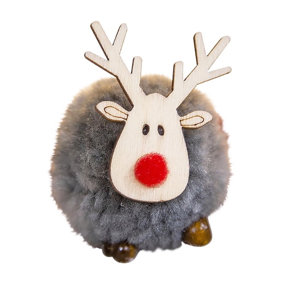 Zmeidao Christmas Felt Elk Hanging Ornaments, Christmas Tree Decorations Cute Deer Craft Ornament Hanging Decorations for Xmas Party Indoor/Outdoor