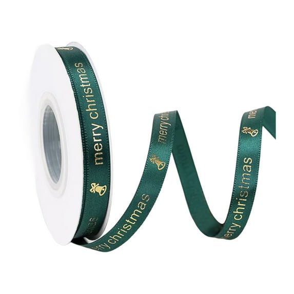 Zmeidao Christmas Ribbon, Red and Green Satin Ribbon, Holiday Gift Wrapping Ribbon for Craft Wreath Decor Bow Flower 24 Yards