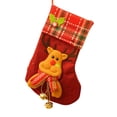 thumbnail image 1 of Zmeidao Christmas Stocking with LED Light, Xmas Stocking with Santa Claus Snowman Reindeer Bear Pattern for Family Decorations Xmas Gift, Fireplace Hanging Stocking, 1 of 4