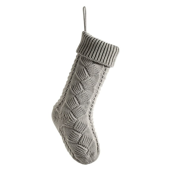 Zmeidao Christmas Stockings, Classic Solid Color Xmas Fireplace Hanging Stocking for Family Holiday Xmas Party Decorations