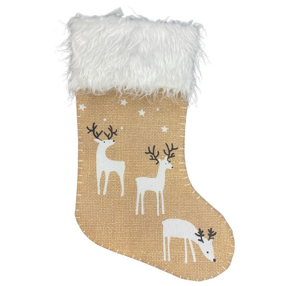 Zmeidao Christmas Stockings, Lovely Elk Christmas Tree Decoration Gift Bag, Christmas Stockings Pendant for Family Holiday Christmas Party Decorations