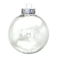 thumbnail image 1 of Zmeidao Clear Plastic Fillable Ornament Balls, Clear Hanging Ornaments Ball, DIY Plastic Ornaments Round Balls, Perfect for Decoration On Christmas Trees, Wedding, Party, 3.93in, 1 of 5