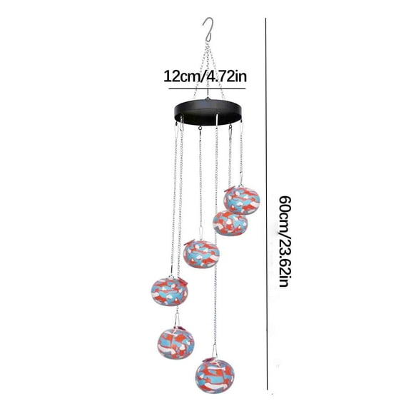 Zmeidao 2024 Hummingbird Feeders for Outdoors Hanging Ant and Bee Proof, New Wind Chime Hummingbird Feeders, Bird Feeders for Outdoors Garden Decor for Outside