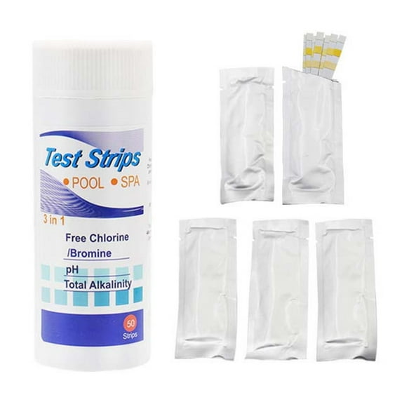Zmeidao 3 In 1 Pool And Spa Test Strips Kit 50 Accurate Test Strips For Spa, Swimming Pool And Hot Tubs