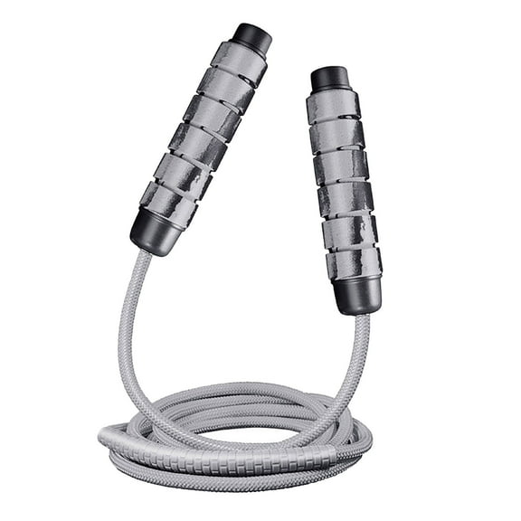 Athletic Works Adjustable Weighted Jump Rope, 9 ft, Black, with Foam ...
