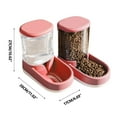 thumbnail image 1 of Zmeidao Automatic Feeder and Waterer Set with Pet Food Bowl Dogs Cats Food Feeder and Water Dispenser Food Water Dispensers for Small Medium Big, 1 of 4