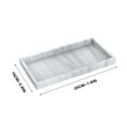 thumbnail image 1 of Zmeidao Bathroom Counter Tray Silicone Vanity Tray Shatterproof Flexible Bathroom Tray Kitchen Sink Tray For Soap Bottles, Key Trinket Ring Tray, 1 of 2
