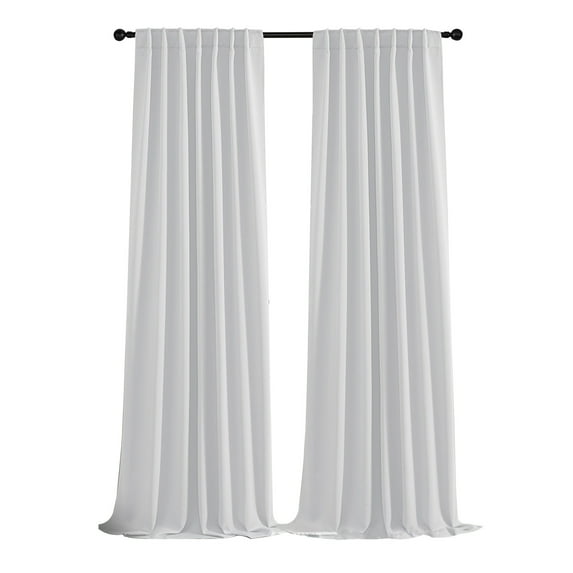 Zmeidao Blackout Curtains for Ceiling Track System Back Tab, Loop Pocket Curtains Pinch Pleated Drapes for Patio Sliding Glass Door, W39 x L51