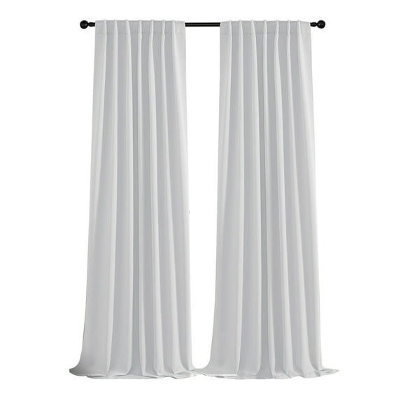 Zmeidao Blackout Curtains for Ceiling Track System Back Tab, Loop Pocket Curtains Pinch Pleated Drapes for Patio Sliding Glass Door, W39 x L51
