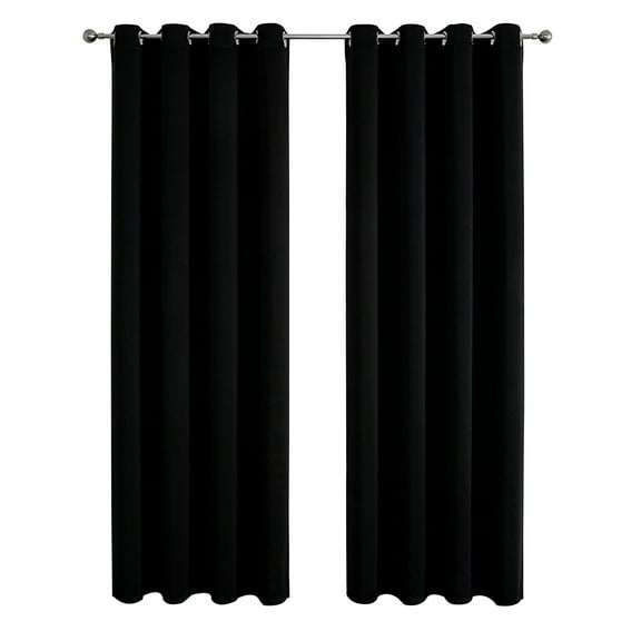 Zmeidao Blackout Curtains for Ceiling Track System Back Tab, Loop Pocket Curtains Pinch Pleated Drapes for Patio Sliding Glass Door, W39 x L51