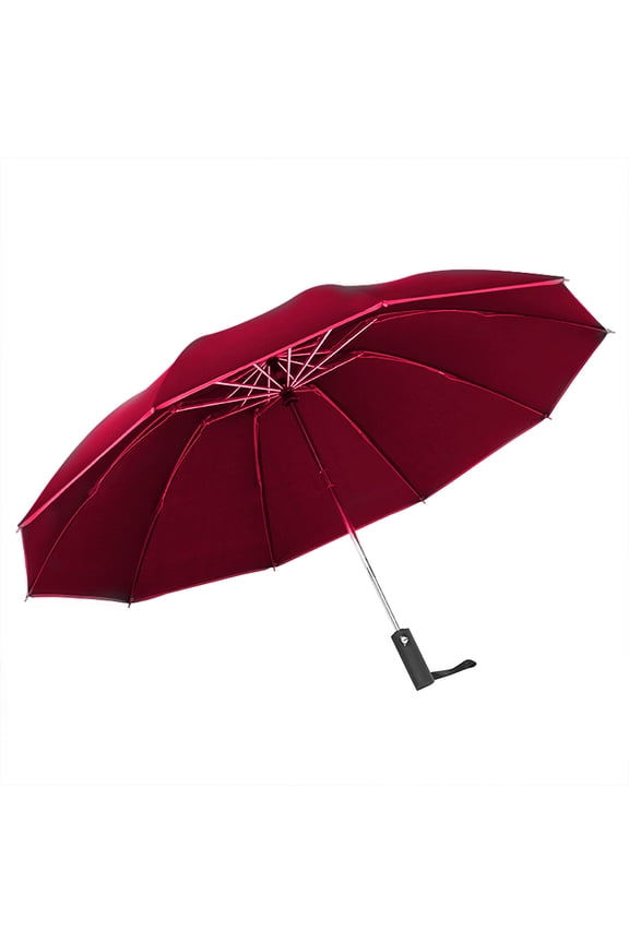 Compact Travel Umbrella Windproof Stick Umbrella Protection Umbrella 10 Rib Steel Umbrella Stand