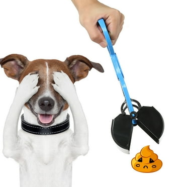 Zmeidao Clearance Dog Pet Pooper Jaw Poop Scoop Clean Pick Up Waste Long Handle Blue