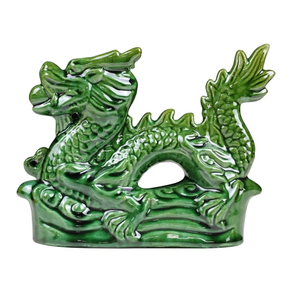 Zmeidao Dragon Desktop Ornament Ceramic Dragon Statue Chinese Figurine Ornament For 2024 Chinese New Year Blessing Souvenir Gift