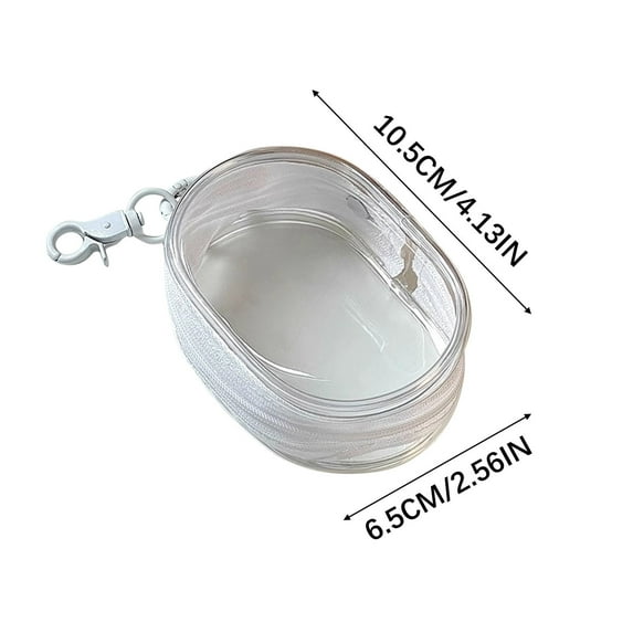 Zmeidao Electronic Organizer Pouch Bag, Data Cable Storage Bag, Portable Electronic Phone Accessories Storage Multifunctional Case for Charger, Earphone, Transparent Bag