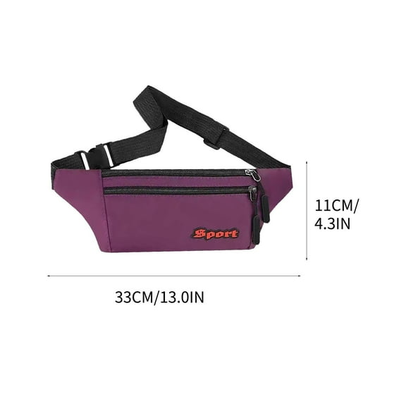 Zmeidao Fashion Waist Bag Men's And Women's Casual Large Capacity Messenger Bag Men's Mobile Phone Waist Bag
