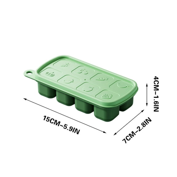 Zmeidao Ice Cube Trays with Lid for Freezer, Soft Bottom Easy to Disassemble and Form Ice Box Self-made Ice Box for Cocktail, Beer, Small Ice Cube Molds