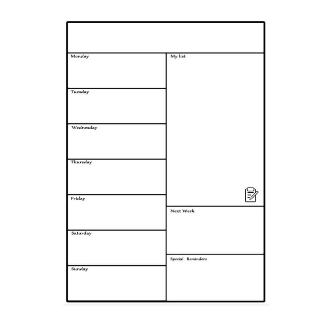 Zmeidao Clearance Magnetic Whiteboard Refrigerator Soft Whiteboard Mobile Weekly Planner