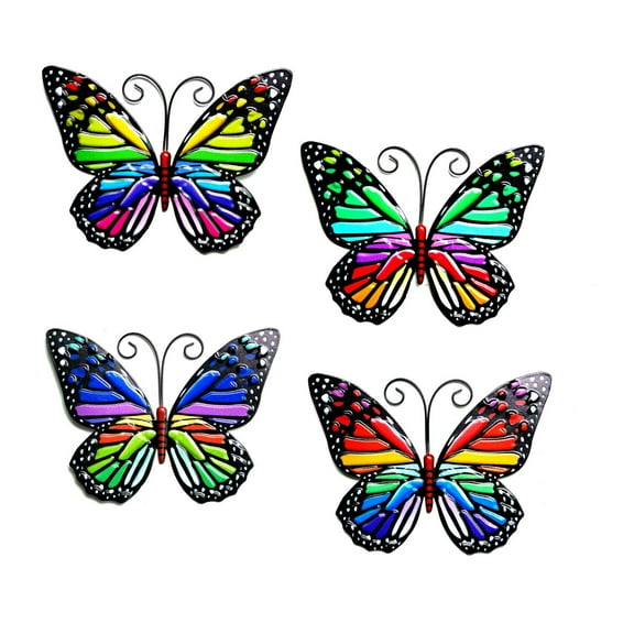 VerPetridure Garden Butterfly Art Outdoor Garden Backyard Metal Animal Decoration Gift