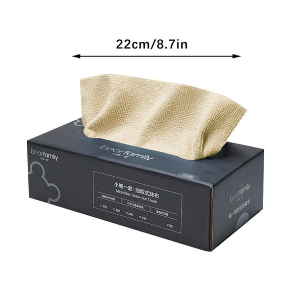 Zmeidao Microfiber Cleaning Cloth Rags in A Box, Pull-out Absorbent Microfibre Cloths, Reusable Microfiber Towels for Cars, Small Microfiber Towel for Home, Kitchen