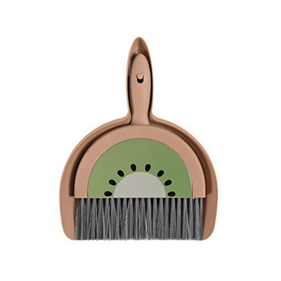 Zmeidao Mini Broom and Small Dustpan Set, Fruit Mini Brooms Set Household Desktop Cleaning Garbage and Dirt Special Tools for Desk, Housekeeping, Office, Kitchen