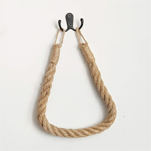 Zmeidao Nautical Rope Toilet Paper Holder Jute Rope Toilet Paper Stent Farmhouse Beach Bathroom Decor