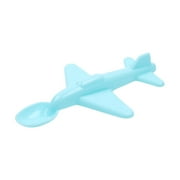 Zmeidao Clearance Plastic Small Airplane Spoon, Safe Airplane Children's Spoons Creative Small Spoons Dishwasher Safe Eco Friendly Spoons Portable Tableware for Kids Baby Utensils