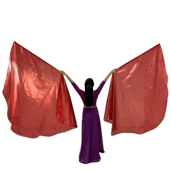 Zmeidao Praise Dance Worship Flags with Scalable Rod Semicircle Worship Angel Wing Flag for Church Dance Banner