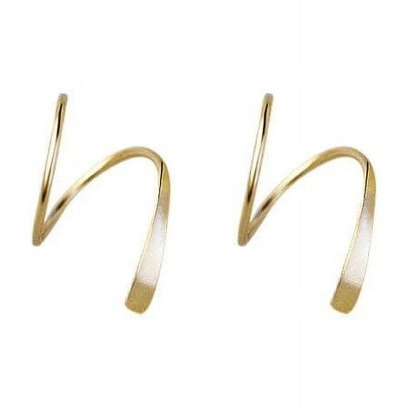 Zmeidao Spirall Hoop Twists Earrings Double Twists Hoop Earrings For Single Piercing | Small Spirall Cartilage Hoop Earring | Double Piercing Earrings For Women