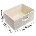 thumbnail image 1 of Zmeidao Storage Basket, Large Storage Bins Shelf Baskets, Storage Box for Clothing and Sundries Household Items Fabric Desktop Toy Storage Box, 1 of 2