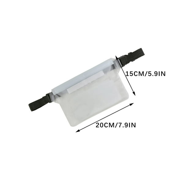 Zmeidao Waterproof Pouch Bag with Adjustable Waist Strap, Keep Your Phone and Valuables Dry, for Swimming Kayaking Boating Fishing Beach Diving Surfing