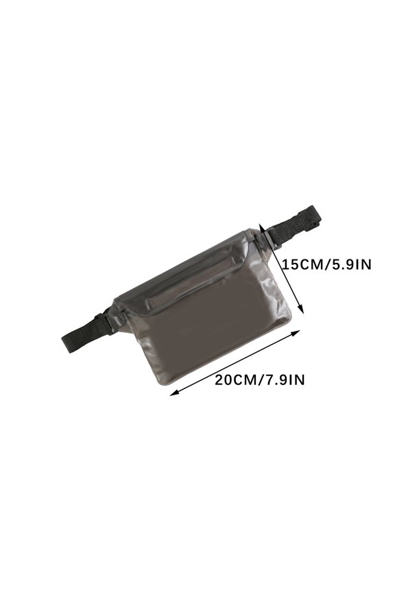 Waterproof Pouch Bag with Adjustable Waist Strap, Keep Your Phone and Valuables Dry, for Swimming Kayaking Boating Fishing Beach Diving Surfing
