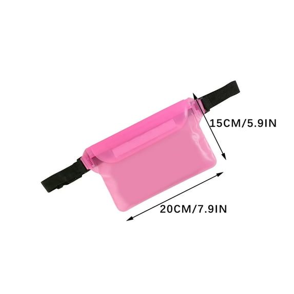 Zmeidao Waterproof Pouch Bag with Adjustable Waist Strap, Keep Your Phone and Valuables Dry, for Swimming Kayaking Boating Fishing Beach Diving Surfing