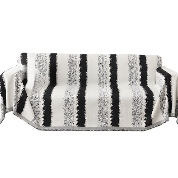 Zmeidao Couch Cover Striped Sofa Covers, Soft Comfortable Couch Cover Four Seasons Universal, Washable Seat Couch Protector, 70.86x51.18in