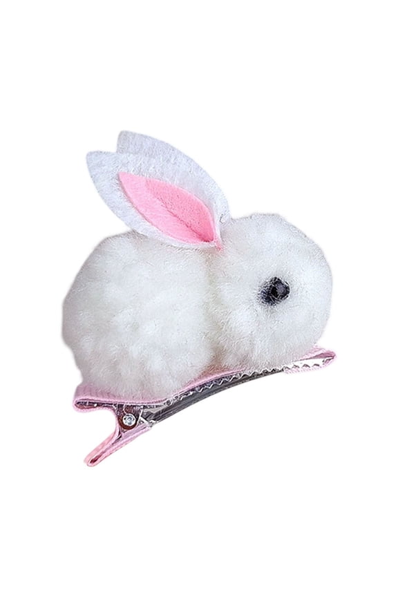 Cute Plush Bunny Hair Clip Easter Rabbit Hair Clips for Womens Easter Party Hair Accessories