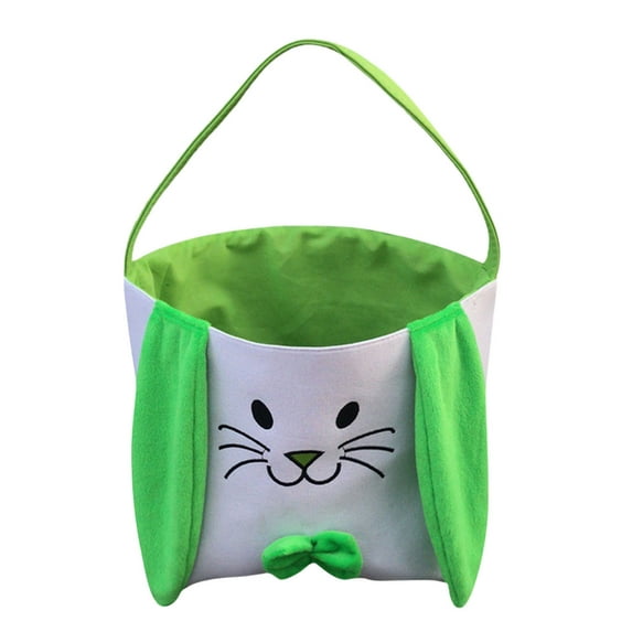 Zmeidao Easter Bunny Basket Easter Egg Hunting Basket for Boys Girls Easter Gift Bags with Long Ear Easter Tote Bags for Easter Decorations Candy Gifts Toy Storage