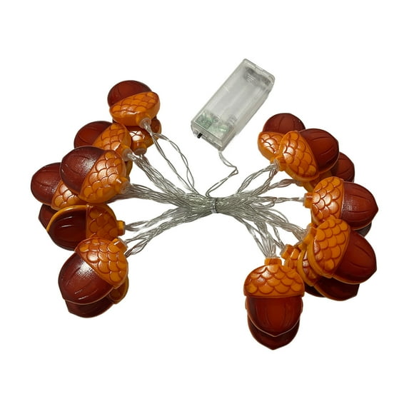 Zmeidao Fall Decor Lights, Acorn Pumpkin Maple Leaf String Lights, Battery Operated, for Home Porch Fireplace Autumn Harvest Party Thanksgiving Decor