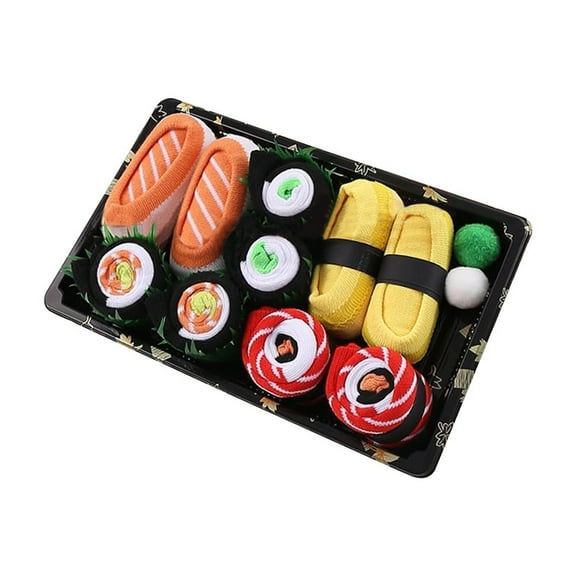 Zmeidao Funny Sushi Socks Box for Men, Sushi Lovers Food Socks Birthday Christmas Stocking Stuffers Gag Gifts