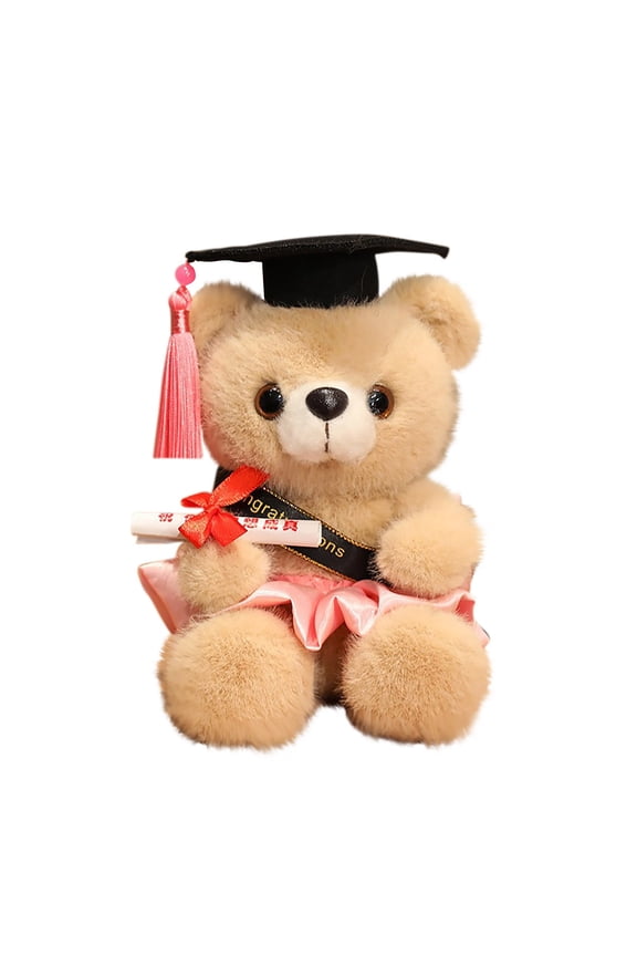 Graduation Bears Stuffed Animal, 2025 Graduation Plush Bear with Sash and Diploma, Graduation Gifts Stuffed Bear Plush Bear Toy for Grad Party Decor
