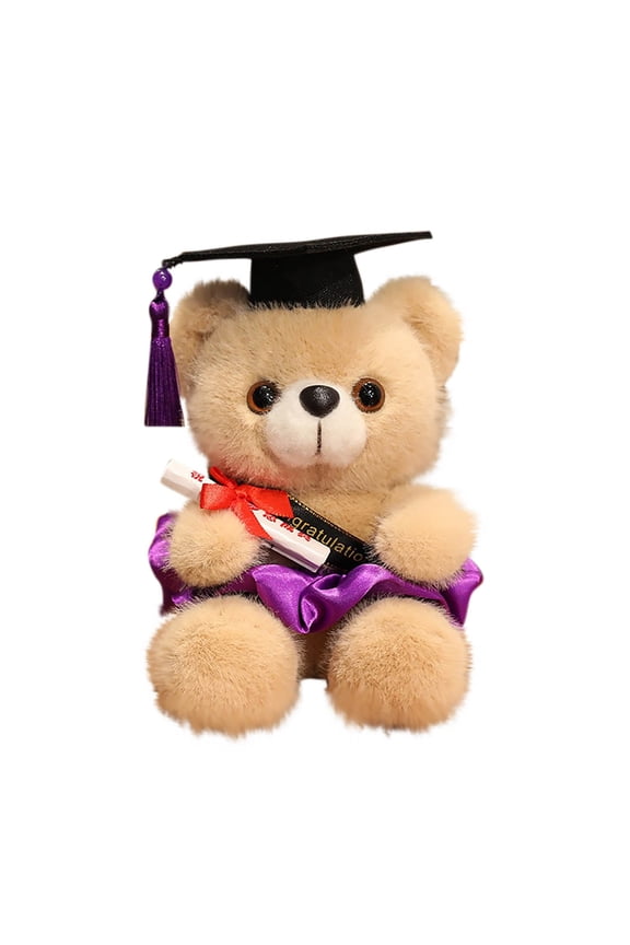 Graduation Bears Stuffed Animal, 2025 Graduation Plush Bear with Sash and Diploma, Graduation Gifts Stuffed Bear Plush Bear Toy for Grad Party Decor