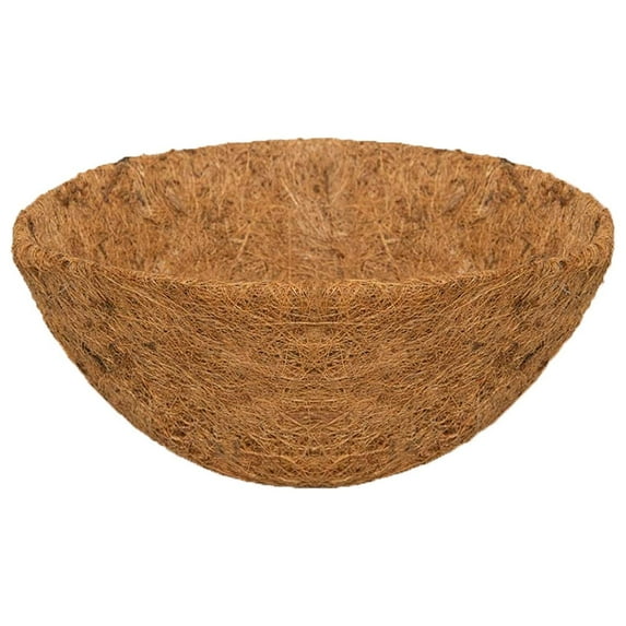 Zmeidao Hanging Basket Coconuts Fiber Planter Inserts Replacement Liner for Flower Pot,Round Thick Coconut Liners for Garden Plants Flower Vegetable Pot Flowerpot Planter Insert
