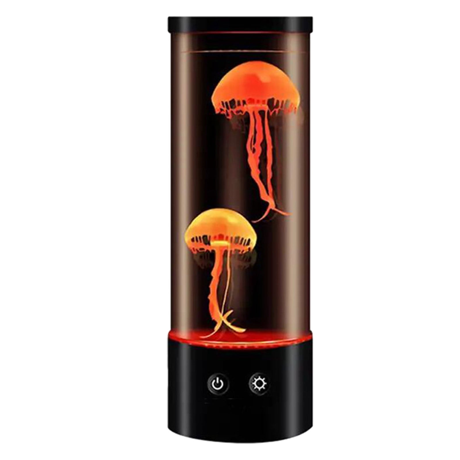 Zmeidao LED Jellyfish Lava Lamp Round with Vibrant Multi Color Changing Light Effects. The Ultimate Large Sensory Synthetic Jelly Fish Tank Aquarium Mood Lamp