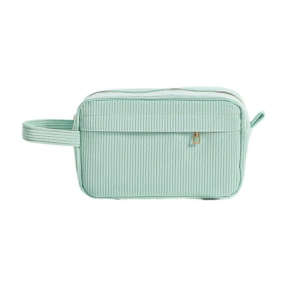 Zmeidao Large Capacity Corduroy Pencil Case Pencil Pouch with Handle Portable Stationery Bag Pen Bag for Teen Student
