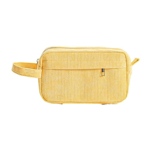 Zmeidao Large Capacity Corduroy Pencil Case Pencil Pouch with Handle Portable Stationery Bag Pen Bag for Teen Student