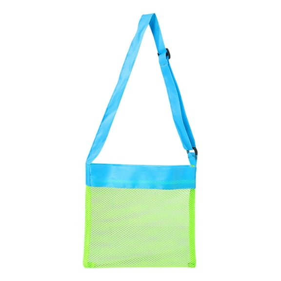 Zmeidao Mesh Beach Bag for Sand Toys, Lightweight Beach Toy Mesh Bags with Adjustable Straps, Portable for Pool and Beach Essentials