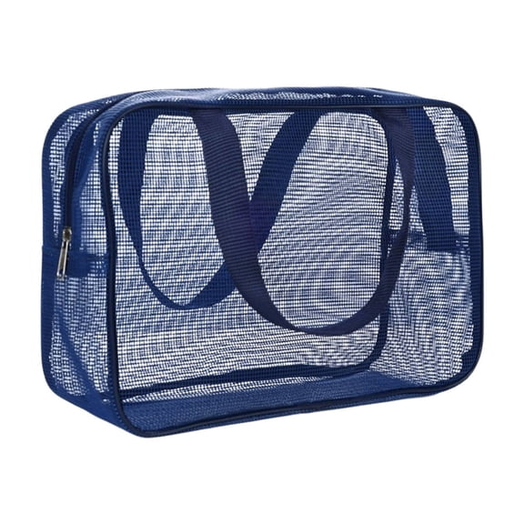 Zmeidao Mesh Shower Caddy Bag, Large Tote Bag, Portable Toiletry Organizer for Travel, Gym, Swimming, Camping, Beach