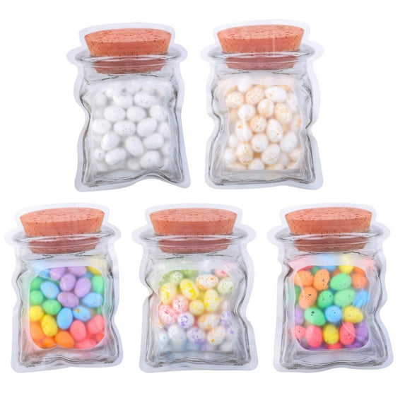 Zmeidao Mini Easter Eggs Gift Pack, Foam Eggs Decorative Easter Eggs for DIY Craft Favor Supplies Spring Party Home Dinner Table Decor