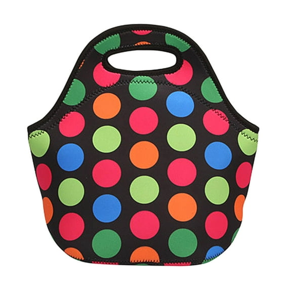 Zmeidao Neoprene Lunch Bags Thermal Insulated Lunch Tote Bag Reusable Washable Neoprene Picnic Bag for Women Men