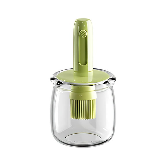 Zmeidao Oil Dispenser with Brush, Glass Olive Oil Dispenser for Cooking Vinegar Sauce BBQ Grill Frying